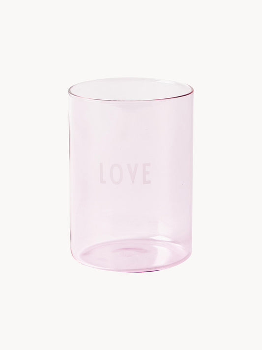 Glass “Favourite” Pink